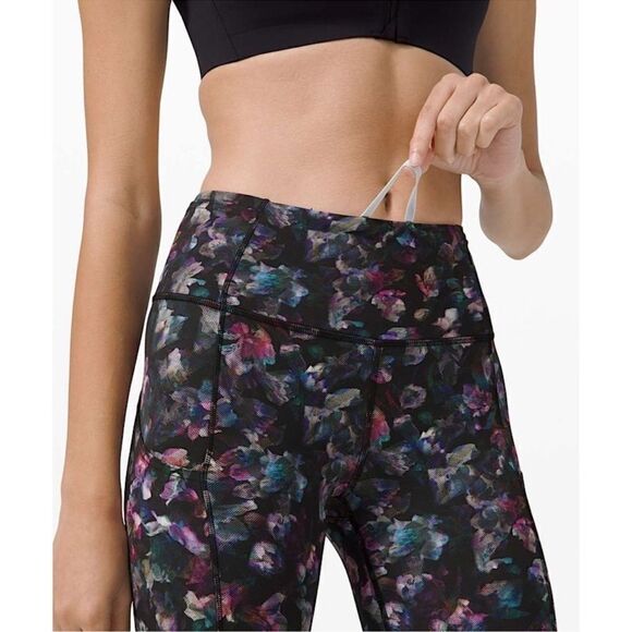 Lululemon Fast and Free Crop II 19" Non-Reflective Activate Floral Multi 4 - Picture 3 of 13